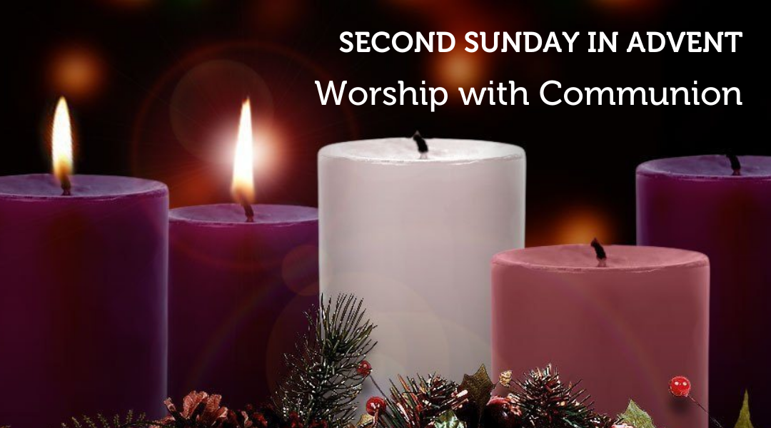 5 candles in a wreath, 2 lit