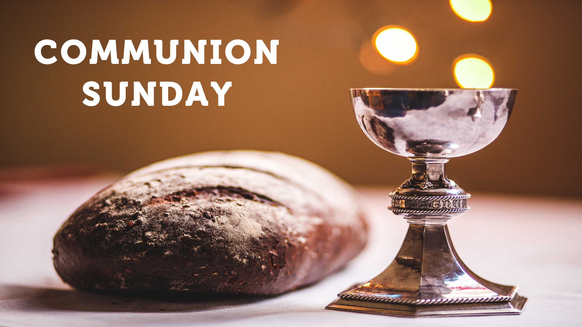 bread and chalice for communion